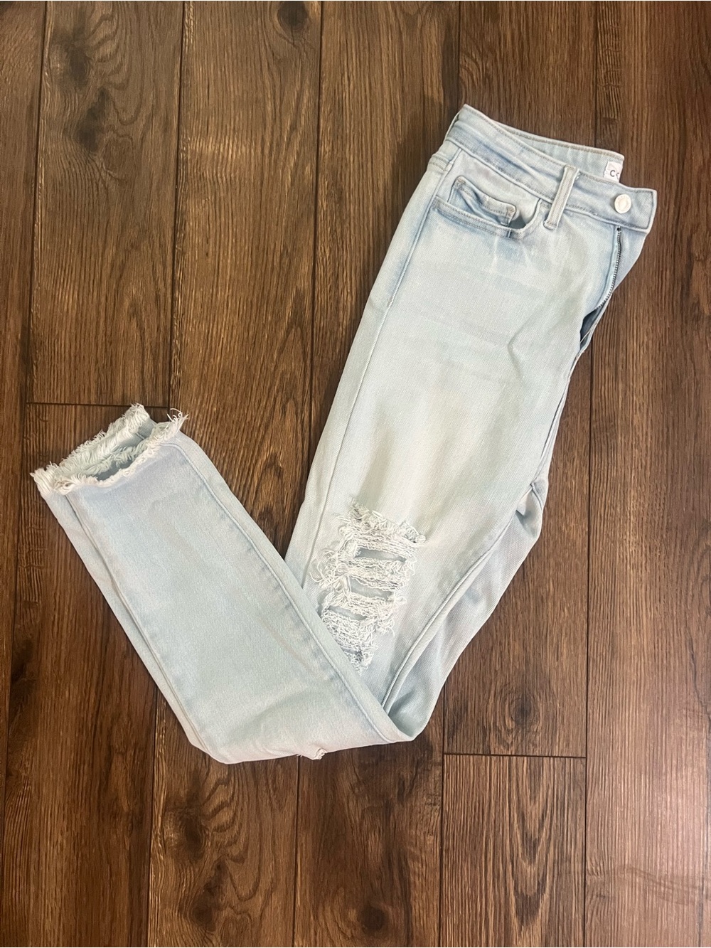 Cello Light Wash Distressed Women’s Jeans
